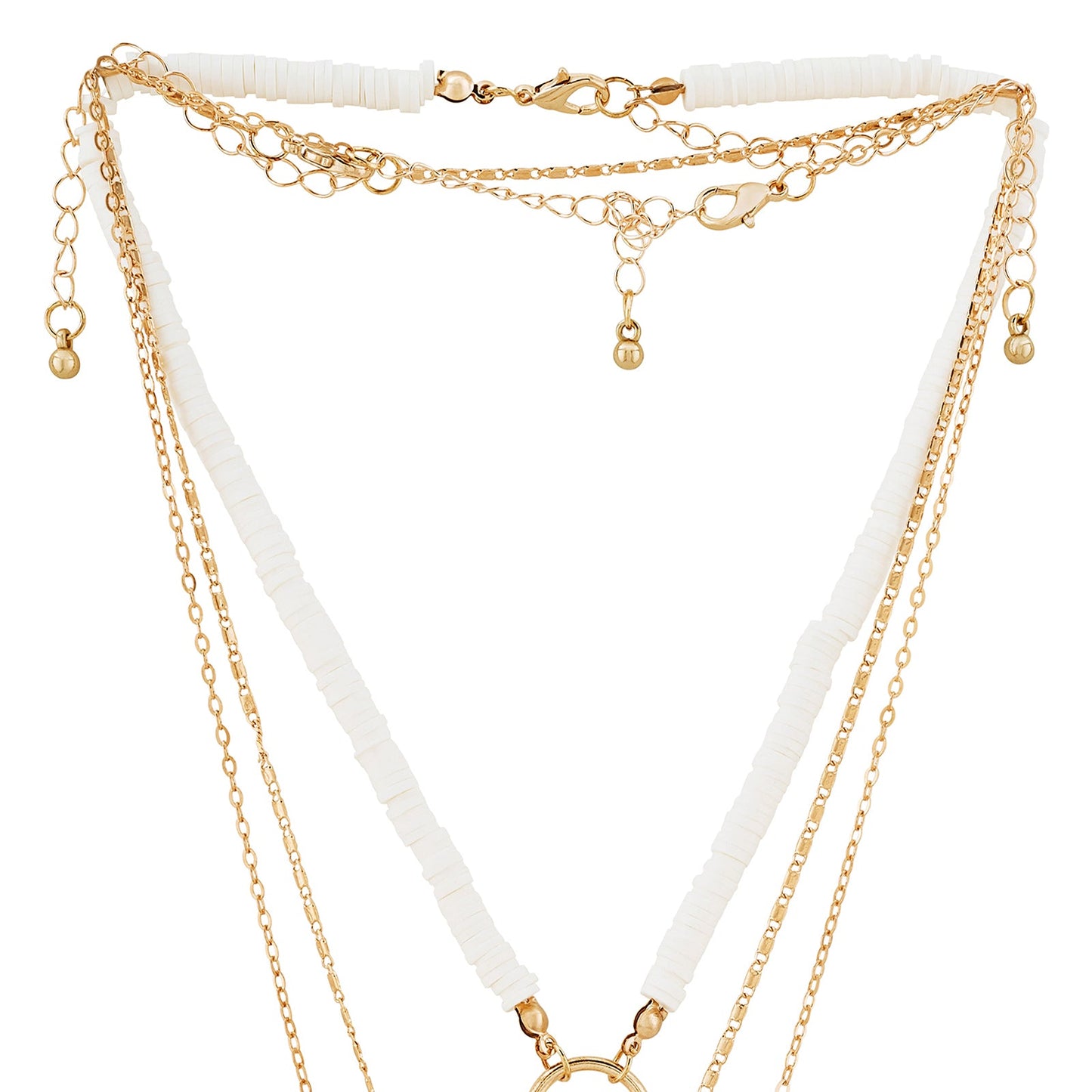 Islae Gold and White Seashell Necklace