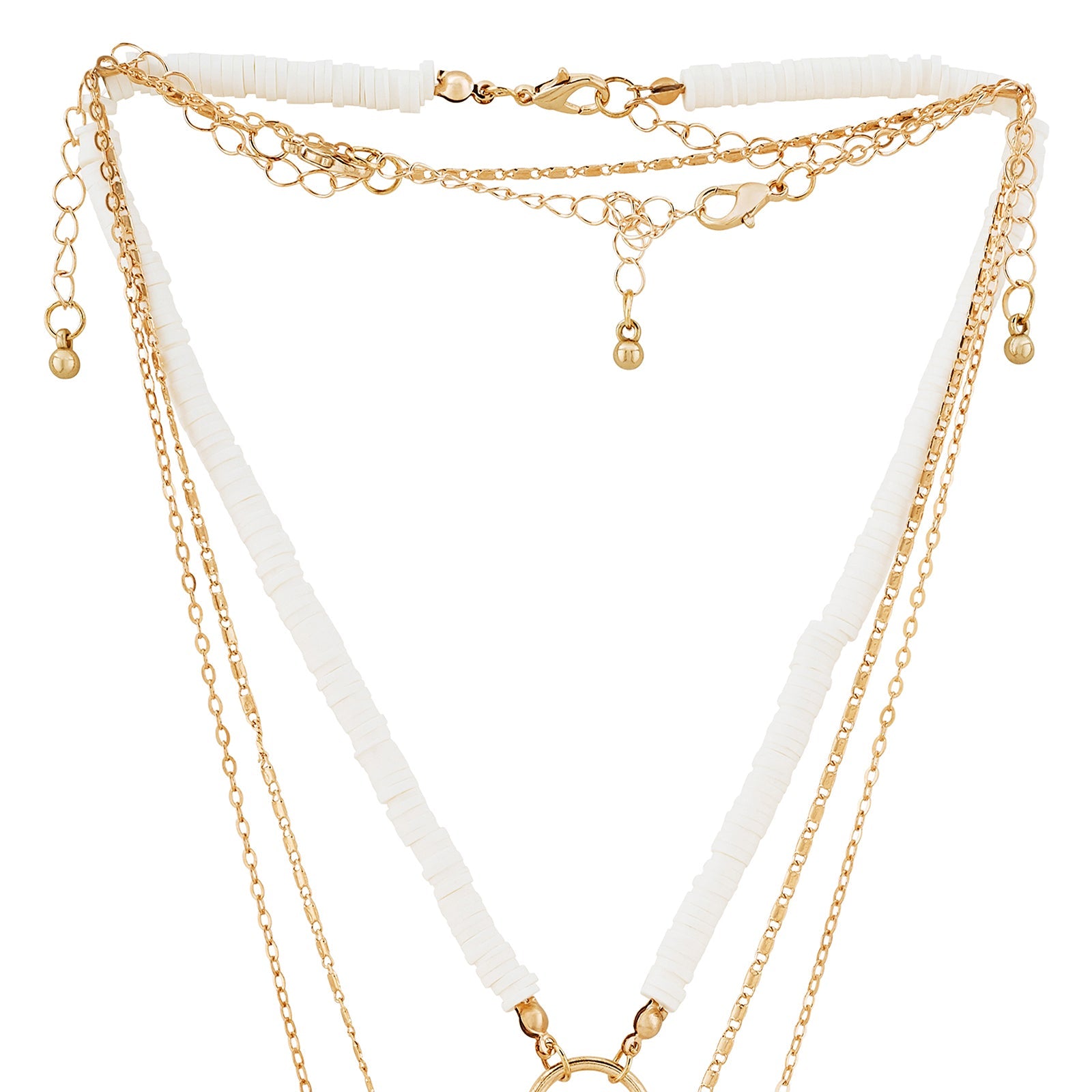 Islae Gold and White Seashell Necklace
