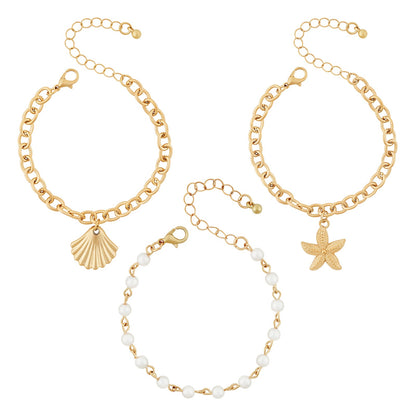 Oasys Gold Seashells Bracelet