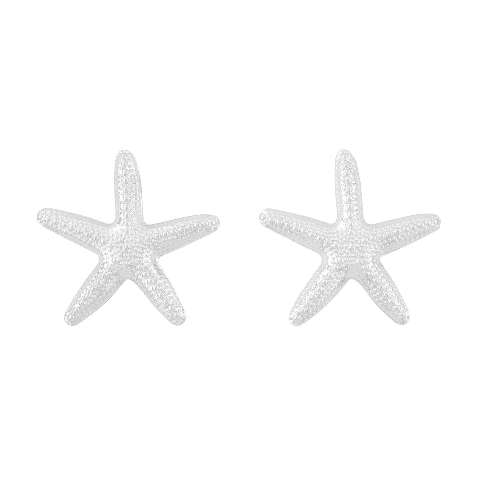 Vexa Starfish Silver Seashell Earrings