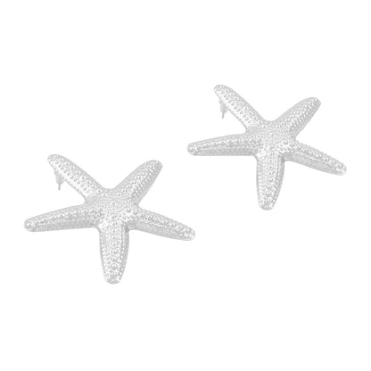 Vexa Starfish Silver Seashell Earrings