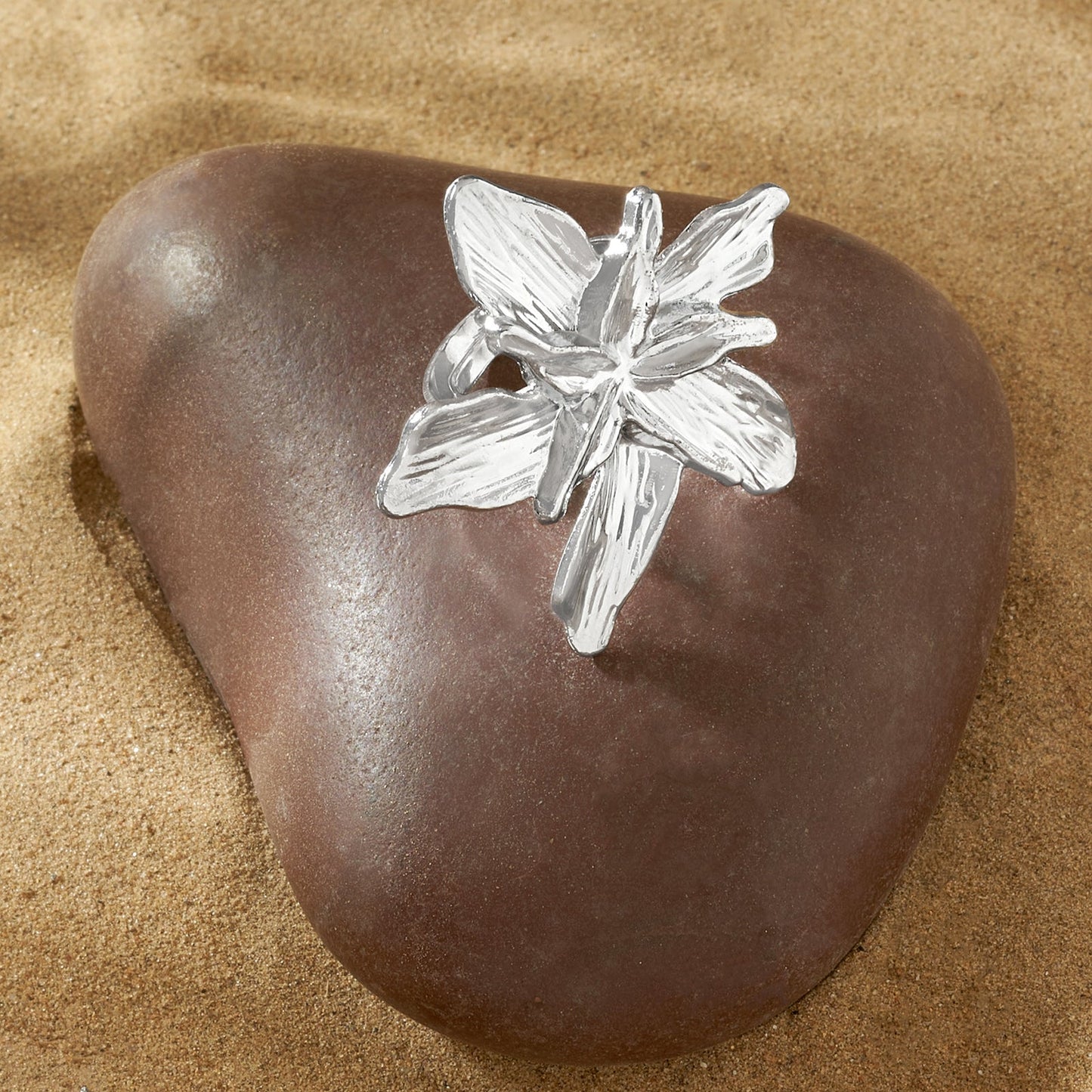 Zella Floral Silver Ring