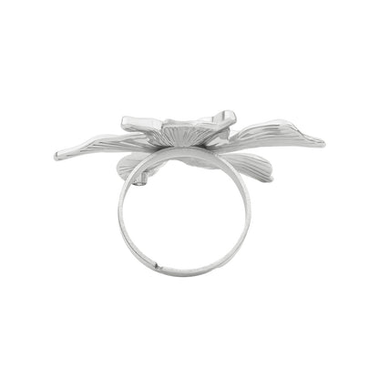 Zella Floral Silver Ring