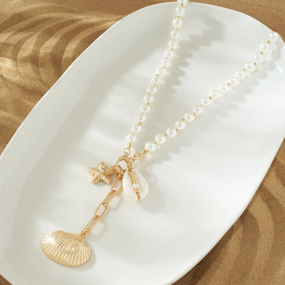 Aeris Gold Seashells Necklace