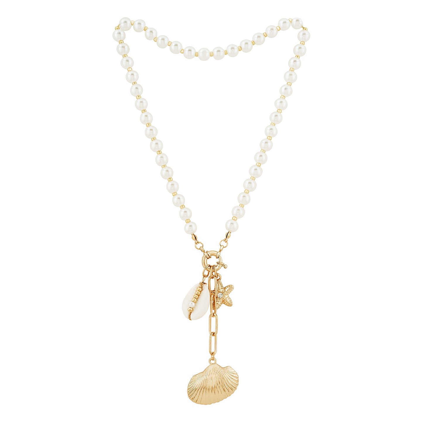 Aeris Gold Seashells Necklace