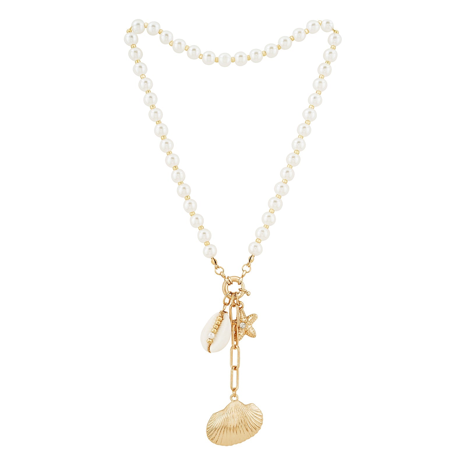Aeris Gold Seashells Necklace