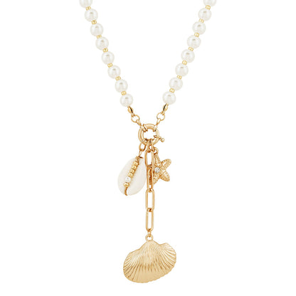 Aeris Gold Seashells Necklace