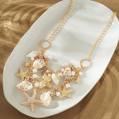 Lunaraa Gold Seashells Necklace