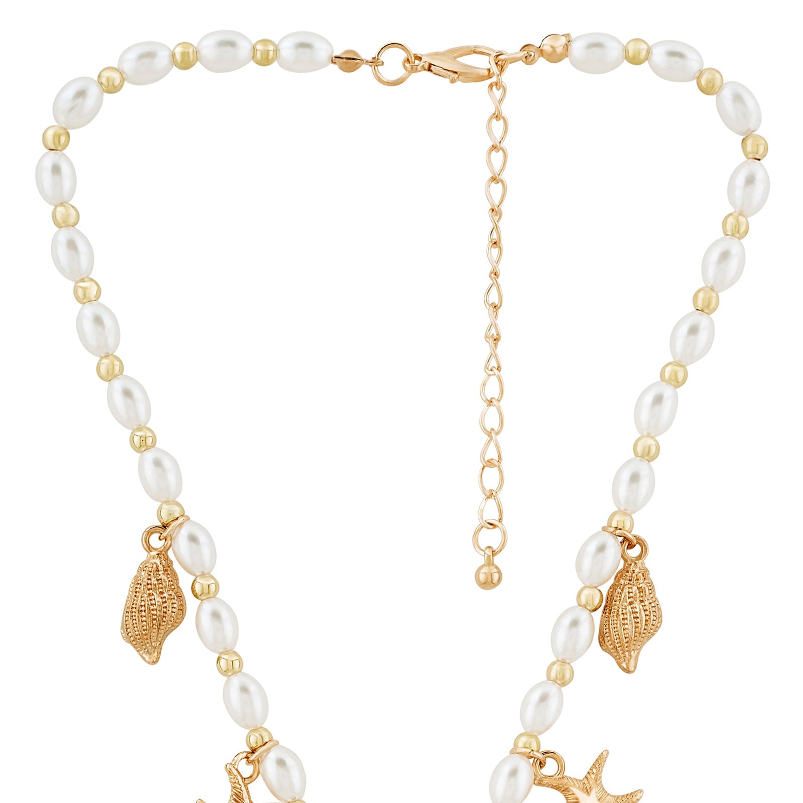 Florine Gold Seashells Necklace