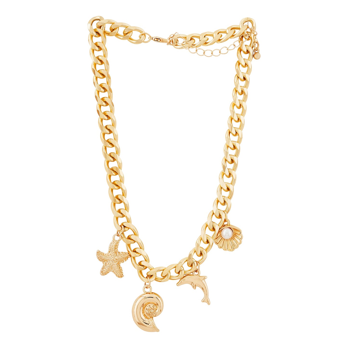 Elaria Gold Seashells Necklace