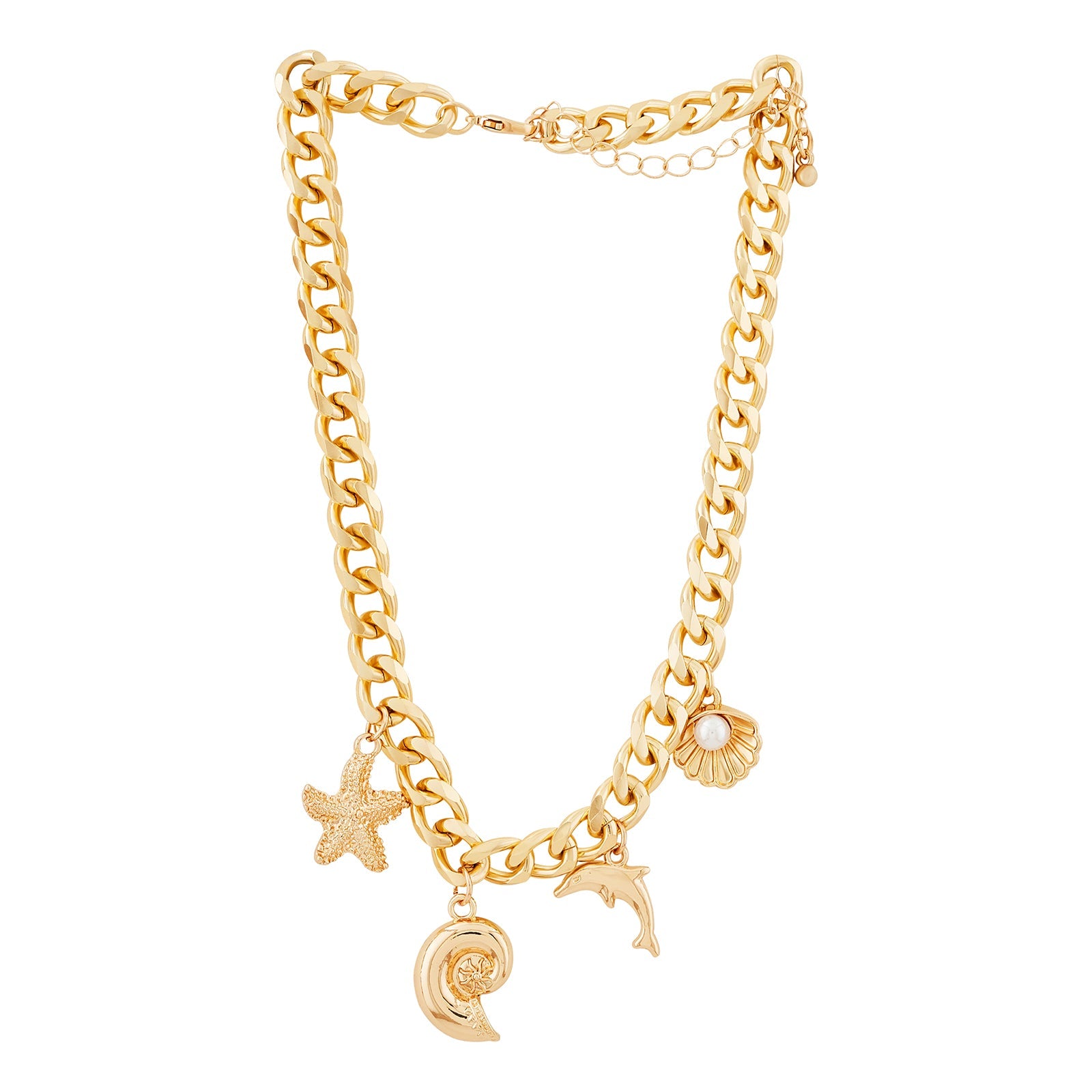 Elaria Gold Seashells Necklace