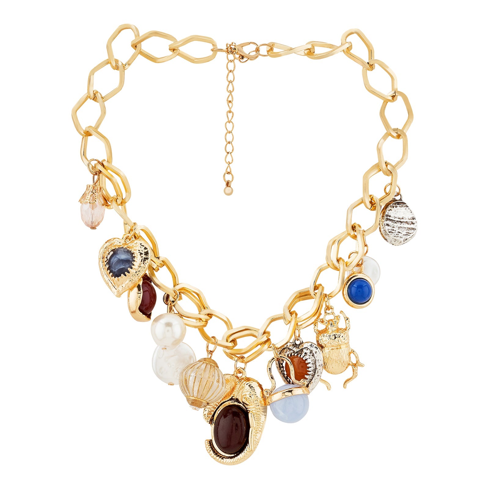 Lunelle Gold Charm Necklace