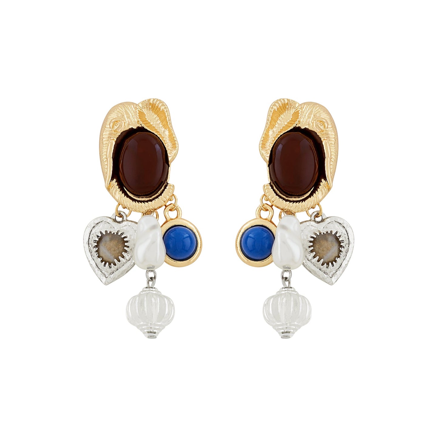 Lunelle Gold Charm Earring