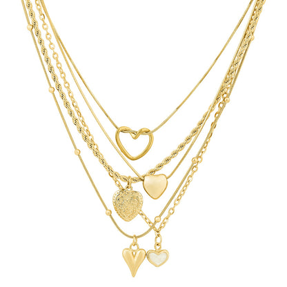 Elesh Layered Gold Love Necklace