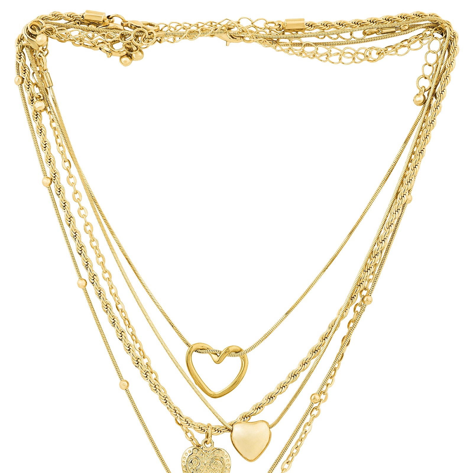 Elesh Layered Gold Love Necklace