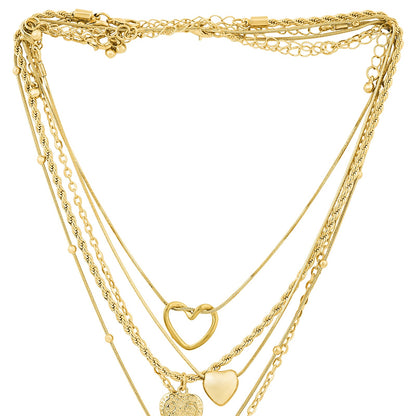 Elesh Layered Gold Love Necklace