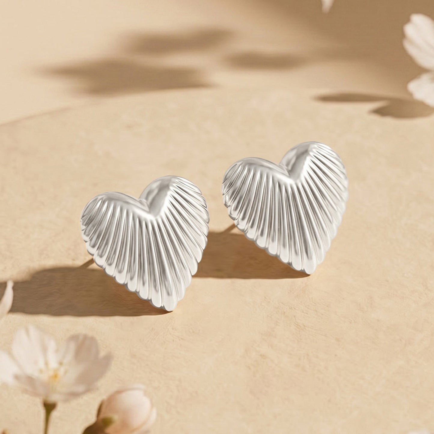 Ryeana Silver Love Earings