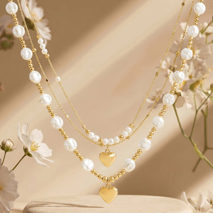 Golden Tide Love Layered Necklace