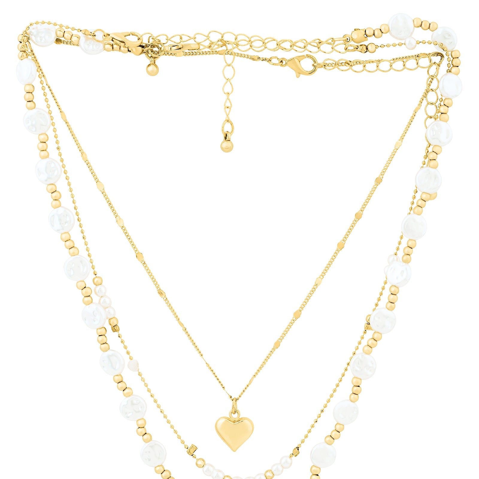 Golden Tide Love Layered Necklace