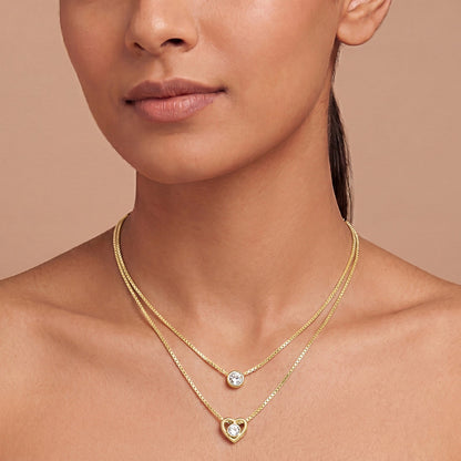 Lora Layered Gold Love Necklace