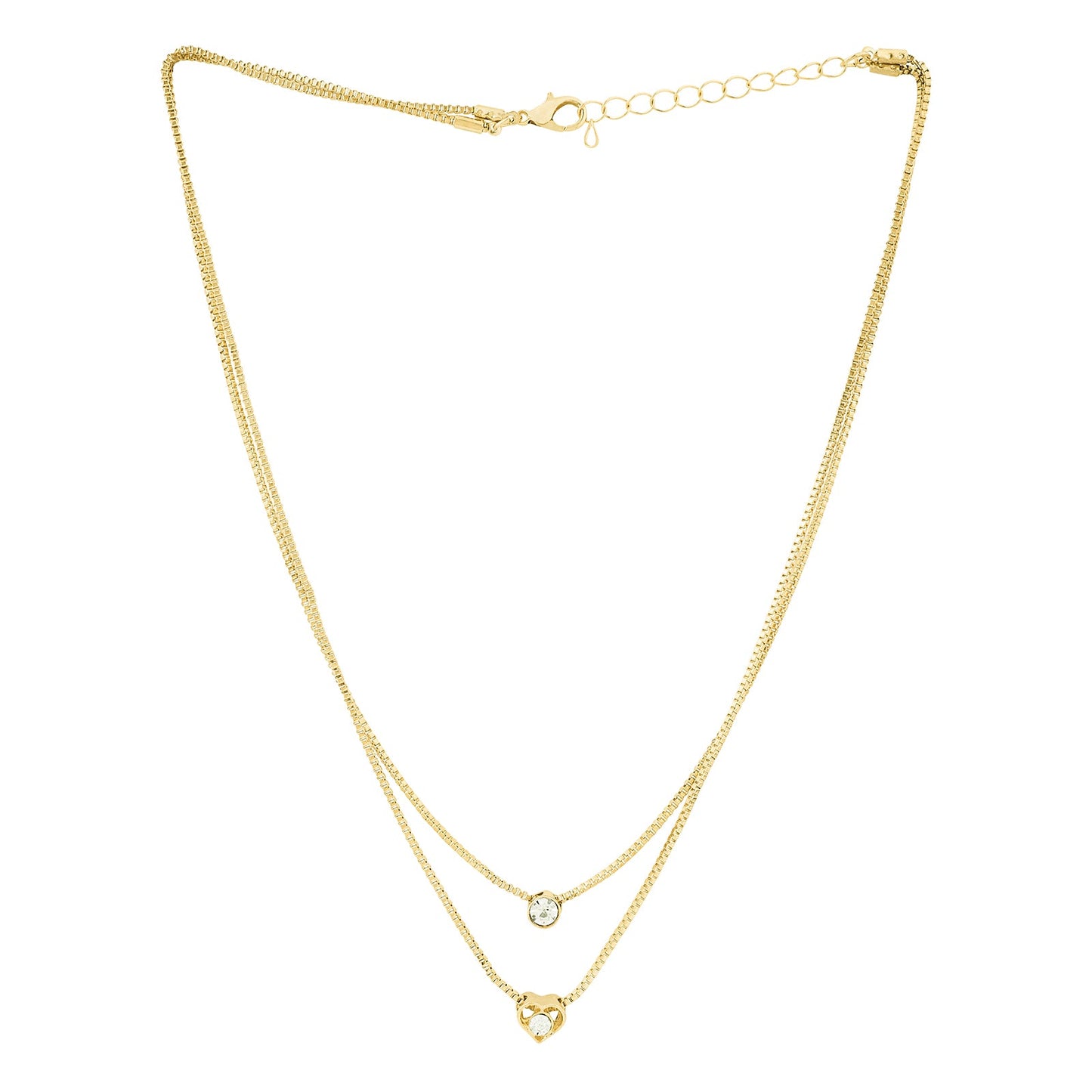Lora Layered Gold Love Necklace