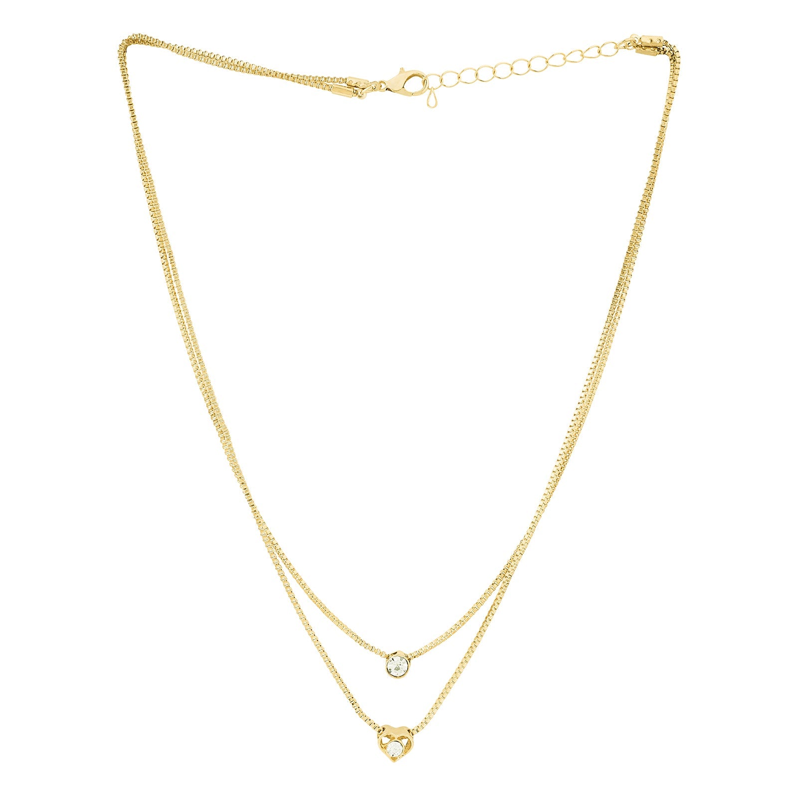 Lora Layered Gold Love Necklace