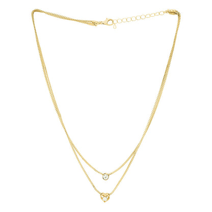 Lora Layered Gold Love Necklace