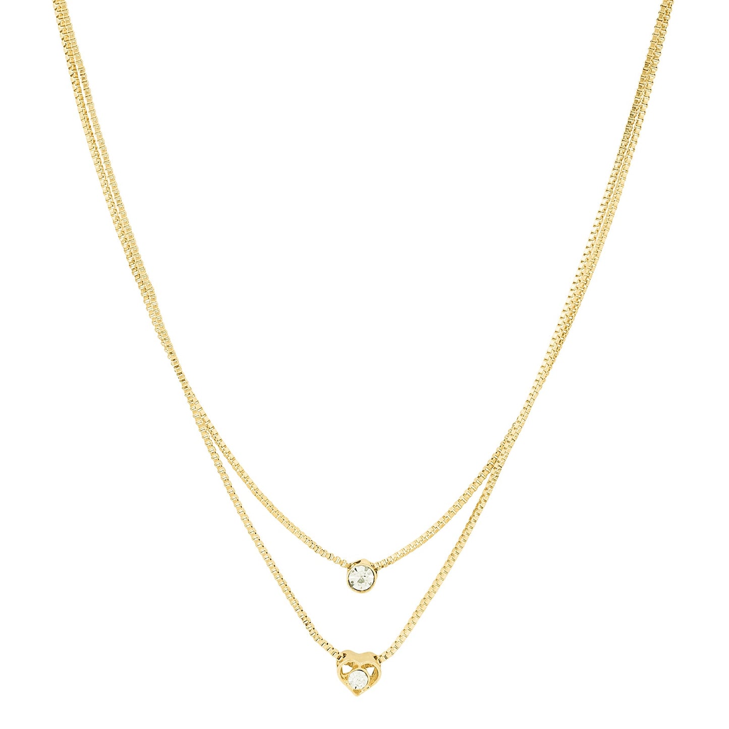 Lora Layered Gold Love Necklace