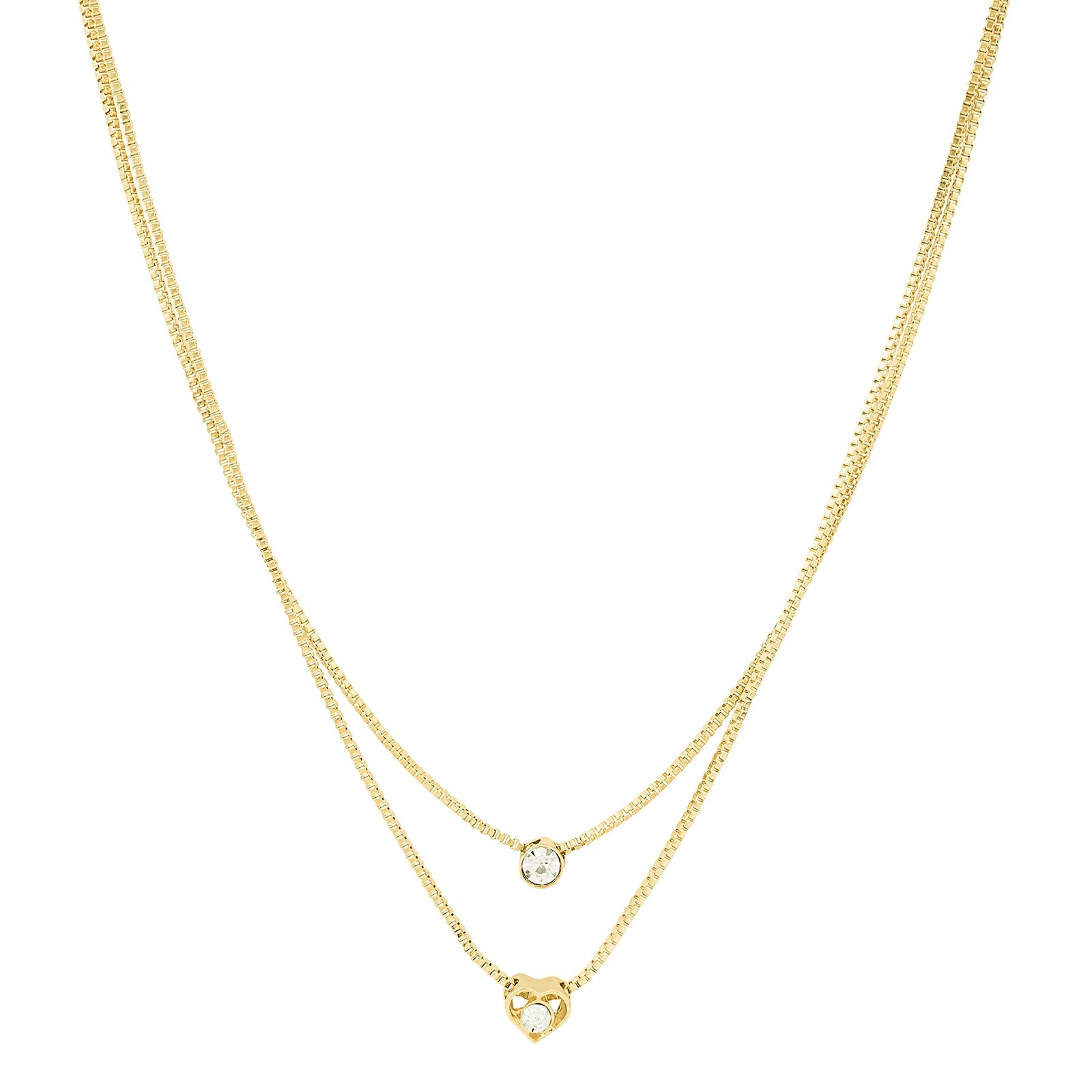 Lora Layered Gold Love Necklace