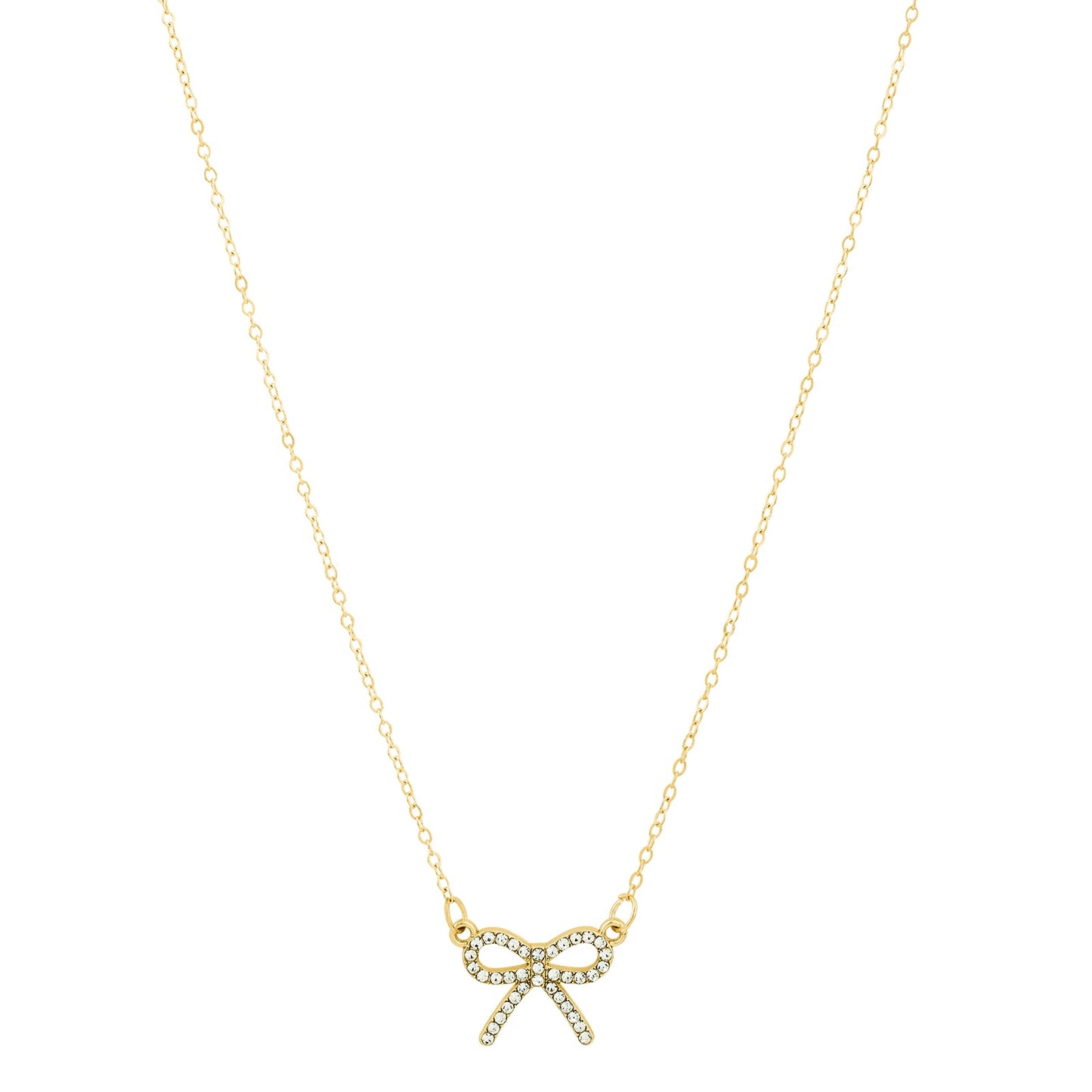 Bluette Bow Gold Love Necklace