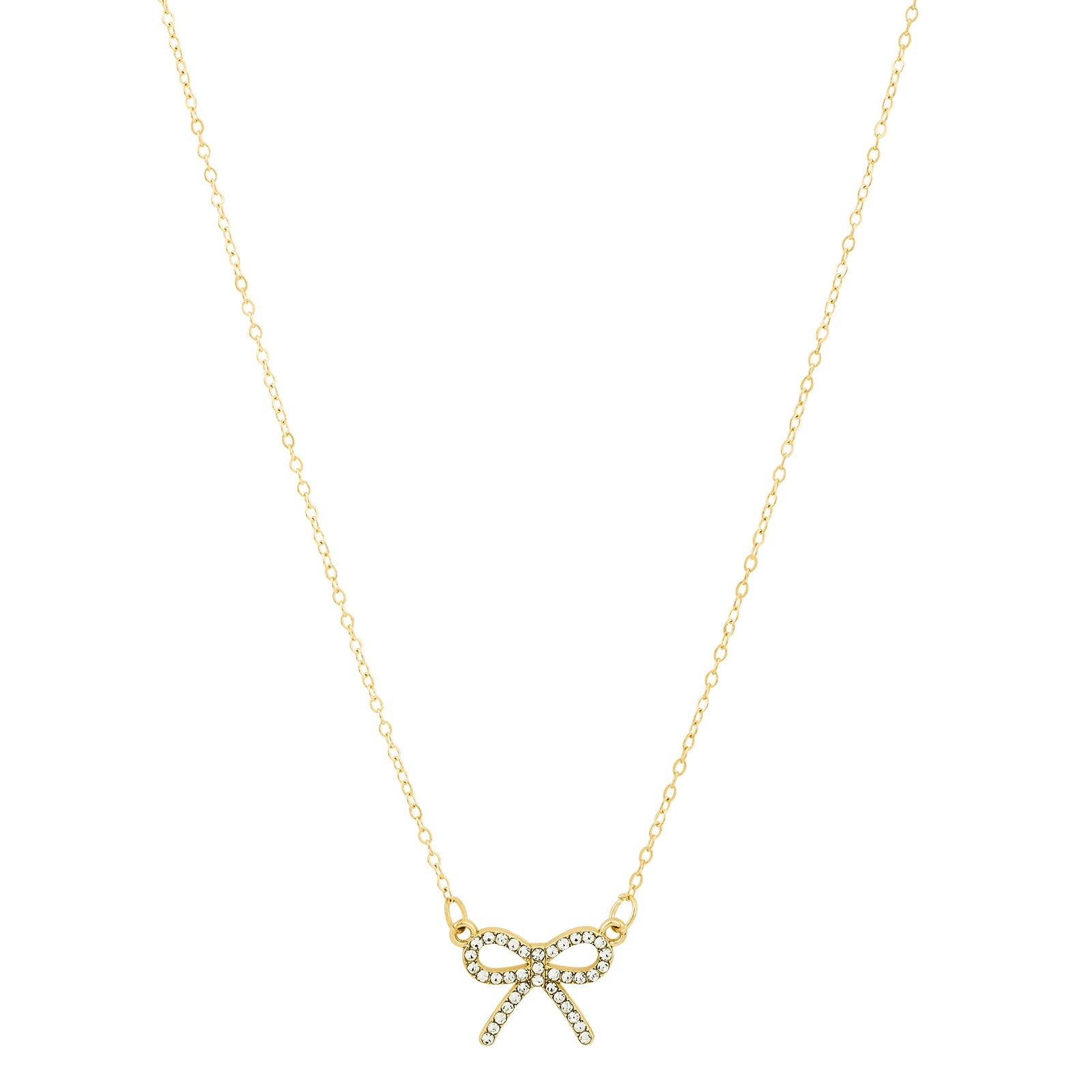 Bluette Bow Gold Love Necklace