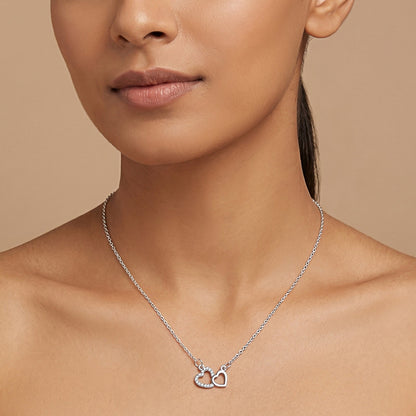 Zeta Silver Love Necklace