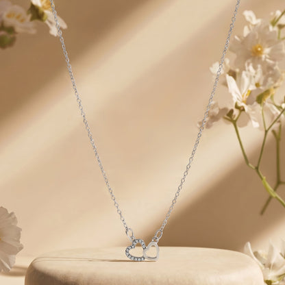 Zeta Silver Love Necklace