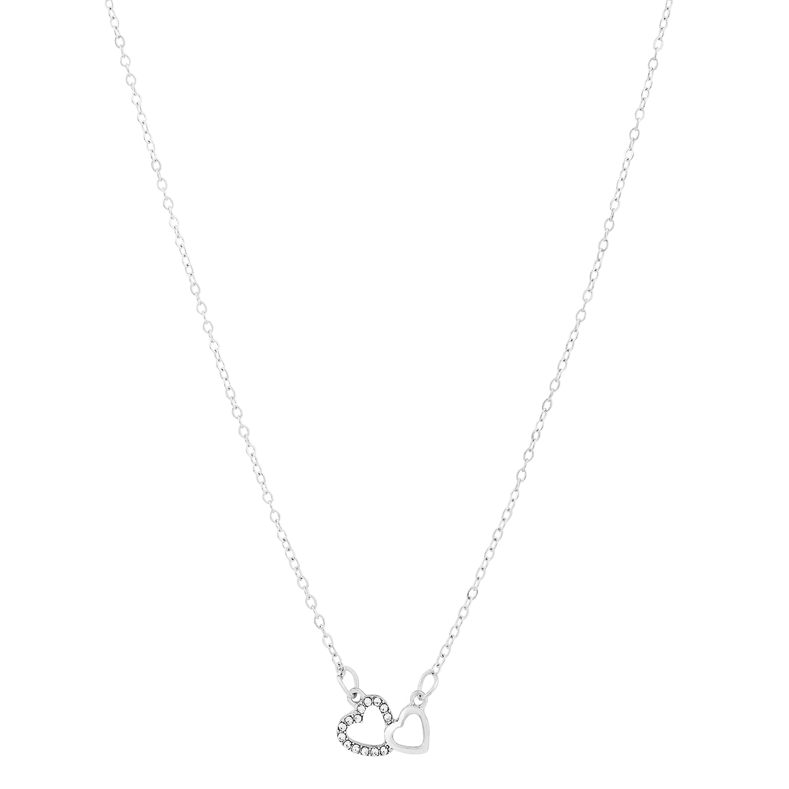 Zeta Silver Love Necklace