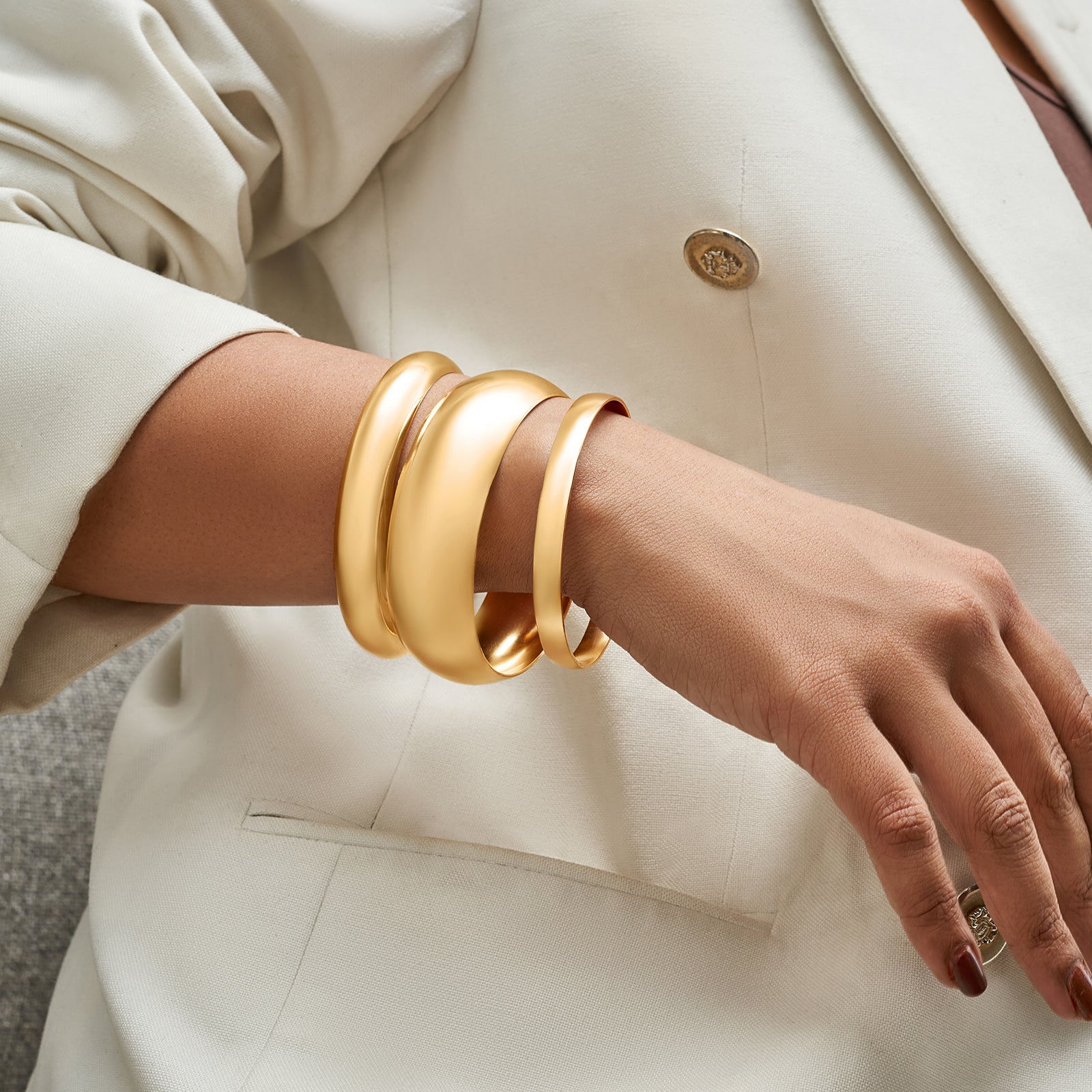 Moon Melt Gold Chunky Bracelet