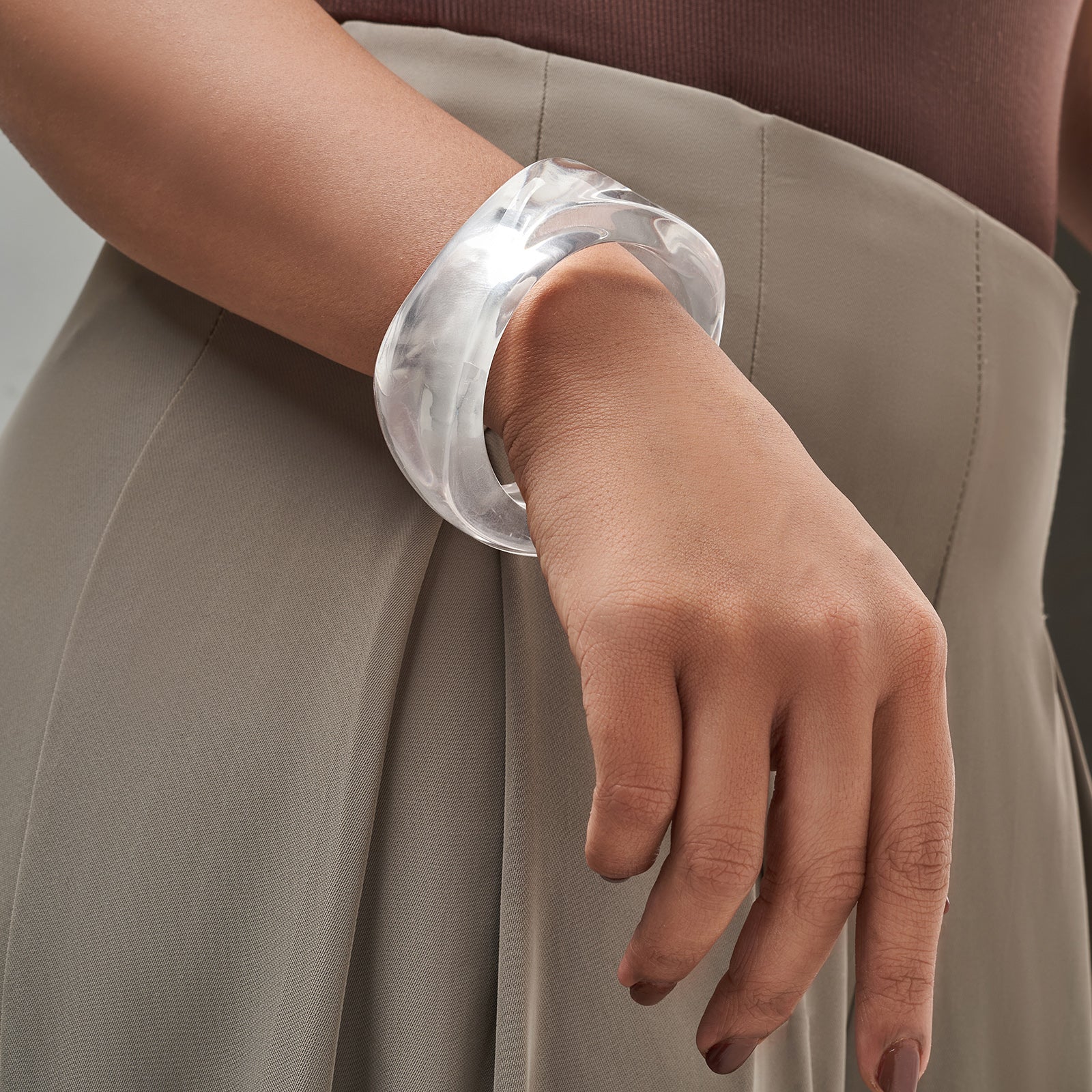 Elaria Transparent Chunky Bracelet