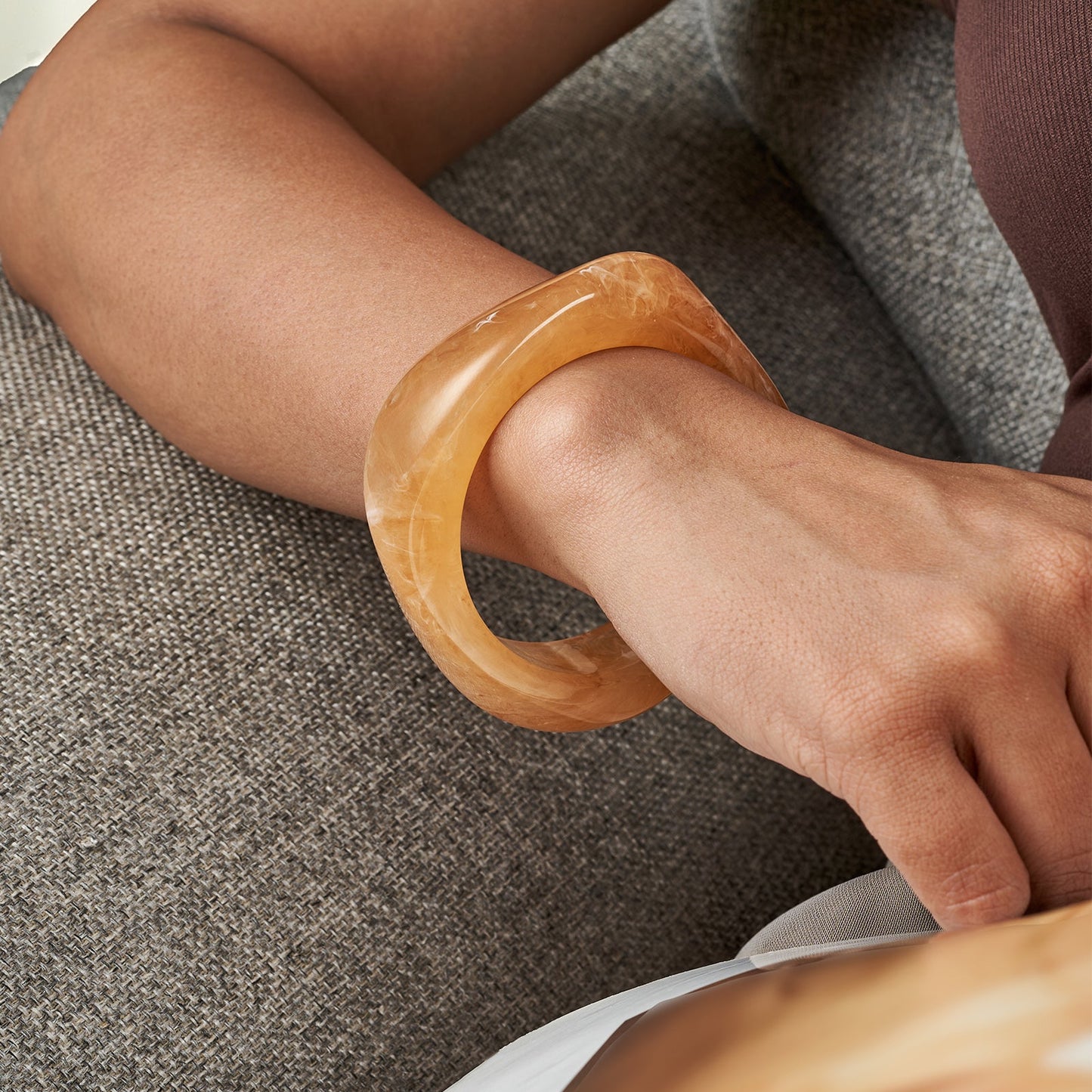 Naïra Tea Brown Chunky Bracelet