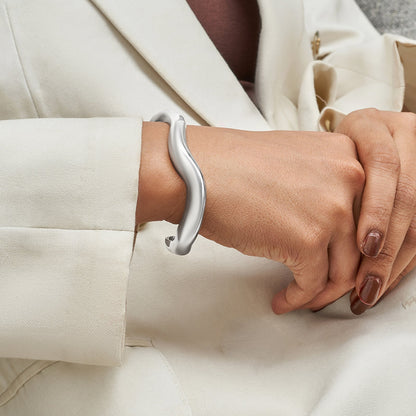 Massira Silver Chunky Bracelet