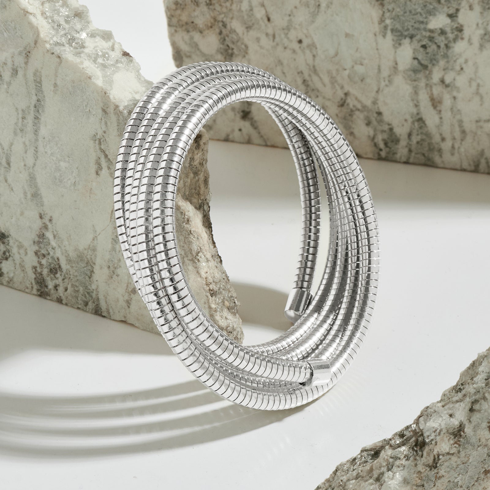 Clarissa Silver Chunky Bracelet