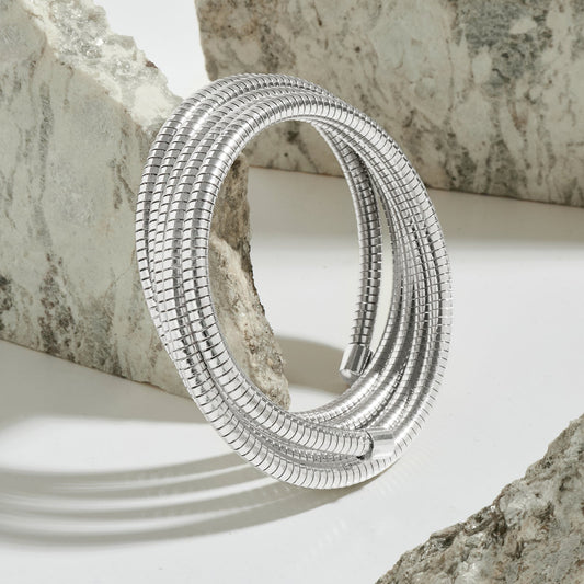 Clarissa Silver Chunky Bracelet