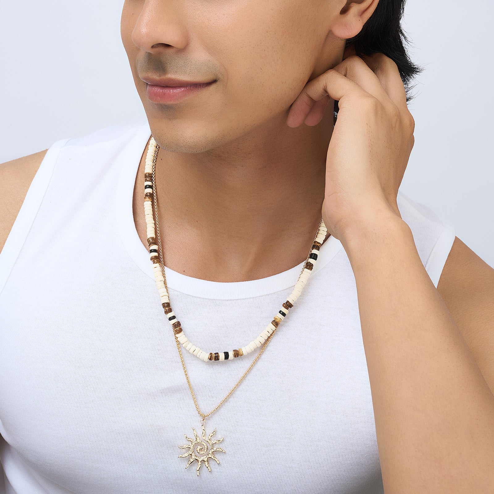 Soliset Unisex Gold Necklace