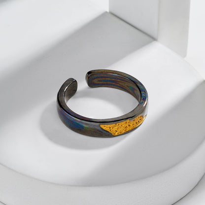 Cato Men's Black & Gold RIng