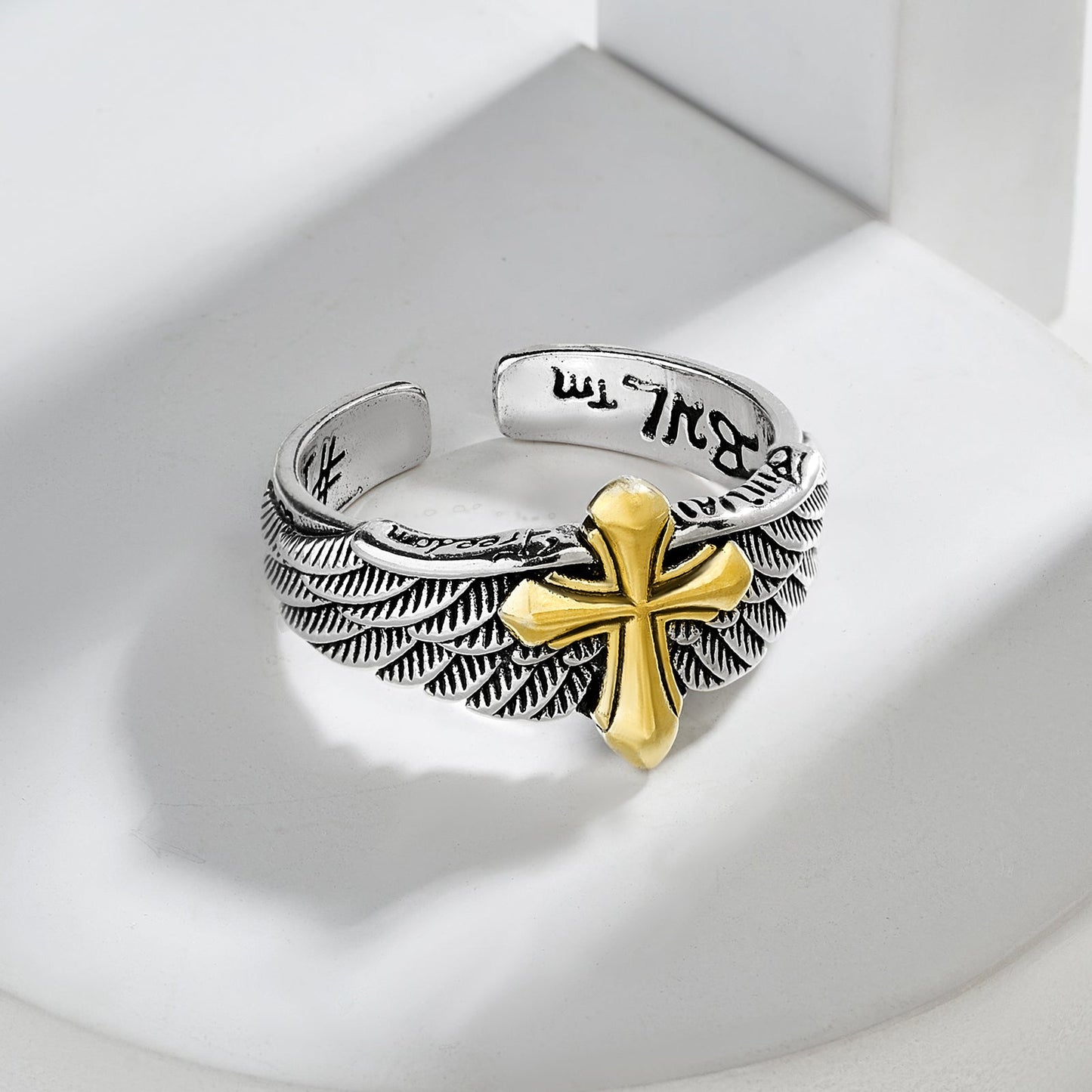 Keaton Men's Silver & Gold RIng