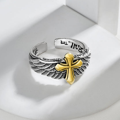 Keaton Men's Silver & Gold RIng