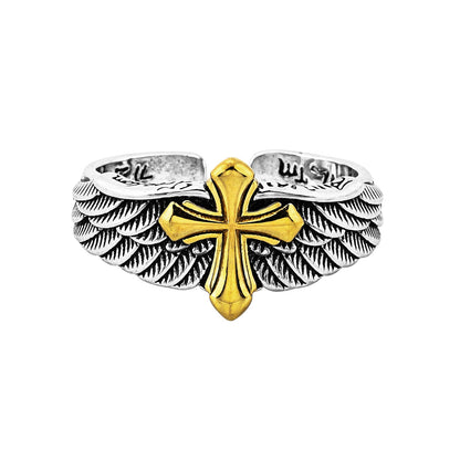 Keaton Men's Silver & Gold RIng