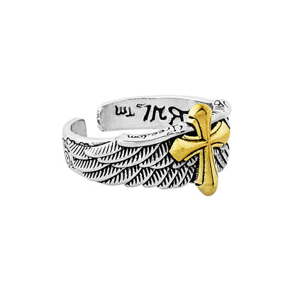 Keaton Men's Silver & Gold RIng
