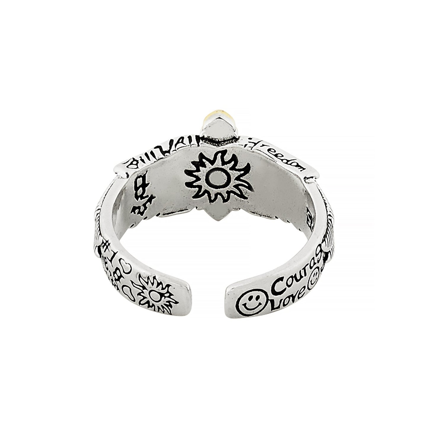 Keaton Men's Silver & Gold RIng