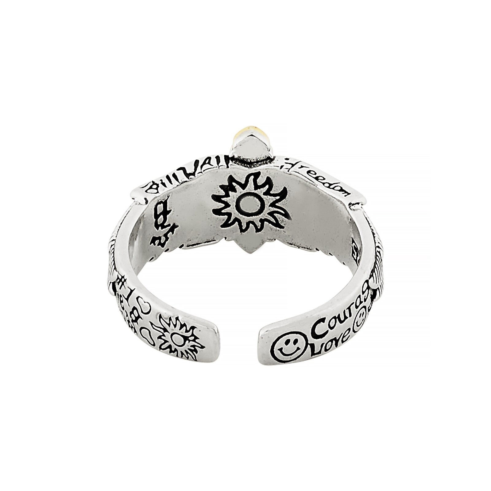 Keaton Men's Silver & Gold RIng