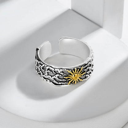 Helion Silver & Gold Men's Ring