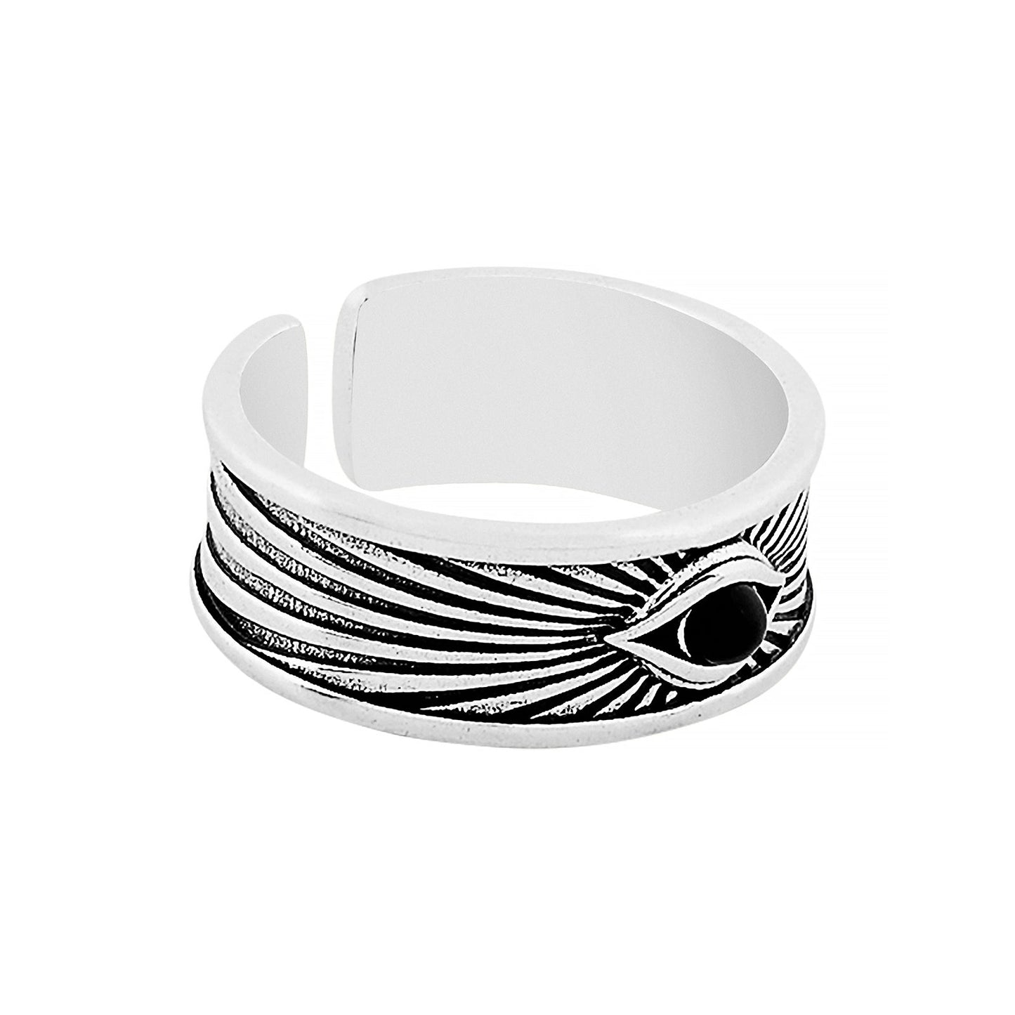 Aegis Eye Silver Men's Ring